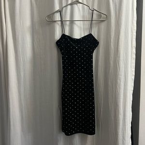Black mini dress